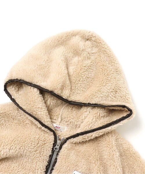 algy（アルジー）の「パイピングボアパーカー（パーカー・キッズ・アイボリー/ベージュ/サックスブルー・MEDIUM/XX-SMALL/X-SMALL/XXX-SMALL/SMALL）」の5枚目の写真