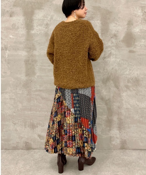 BEARDSLEY（ビアズリー）の「イタリーヤーンプルオーバー（ニット/セーター・レディース・アイボリー/キャメル・FREE）」の19枚目の写真