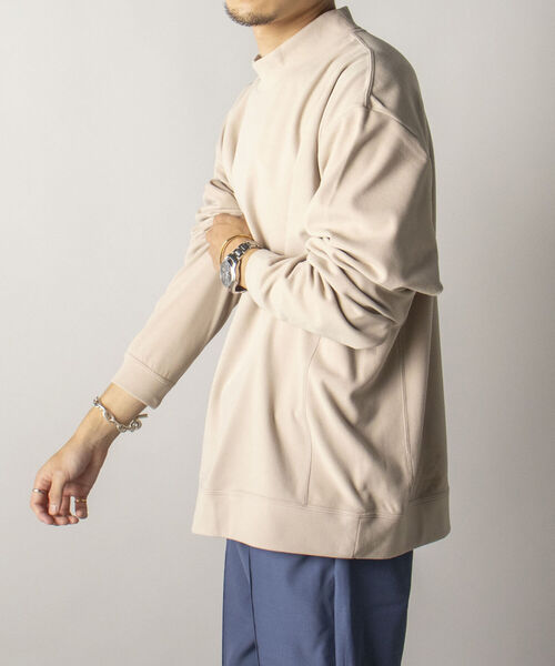 GLOSTER（グロスター）の「【GLOSTER/グロスター】ミリタリースムース モックネックカットソー（Tシャツ/カットソー・メンズ・ベージュ/チャコールグレー/アイボリー・LARGE/MEDIUM）」の17枚目の写真