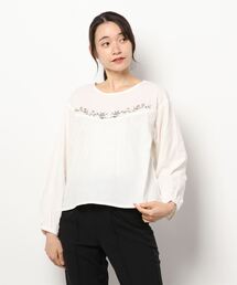 ehka sopo | ヨーク刺繍ブラウス(シャツ/ブラウス)