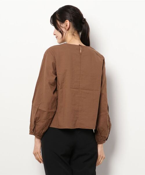 ehka sopo（エヘカソポ）の「ヨーク刺繍ブラウス（シャツ/ブラウス・レディース・オフホワイト/キナリ/ブラウン・ﾌﾘ-）」の5枚目の写真