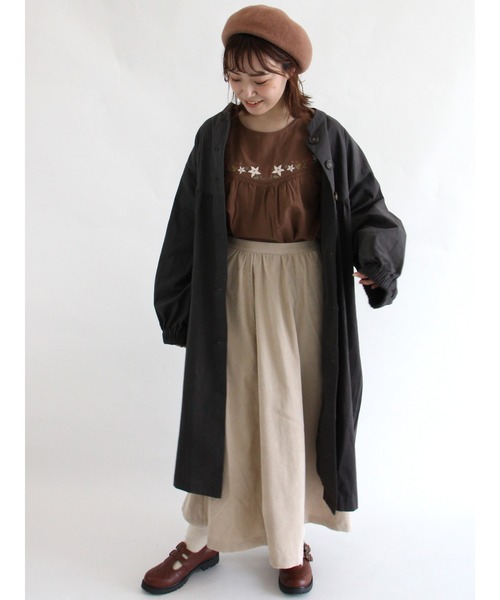 ehka sopo（エヘカソポ）の「ヨーク刺繍ブラウス（シャツ/ブラウス・レディース・オフホワイト/キナリ/ブラウン・ﾌﾘ-）」の18枚目の写真