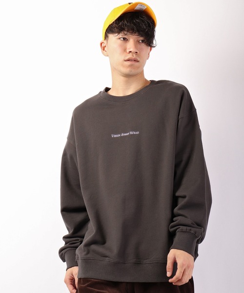 VISION STREET WEAR（ヴィジョンストリートウェア）の「VISION STREET WEAR 恐竜＆スケボー刺繍 裏毛クルーネックスウェットトレーナー（スウェット・メンズ・ホワイト/チャコール/パープル/チャコールグレー/アイボリー/グリーン・M/LL/L）」の16枚目の写真