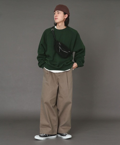 SENSE OF PLACE by URBAN RESEARCH（センスオブプレイスバイアーバンリサーチ）の「チノタックワイドパンツ（チノパンツ・メンズ・ベージュ/ブラウン/アイボリー・MEDIUM/LARGE）」の7枚目の写真