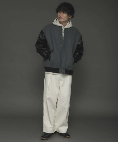 SENSE OF PLACE by URBAN RESEARCH（センスオブプレイスバイアーバンリサーチ）の「チノタックワイドパンツ（チノパンツ・メンズ・ベージュ/ブラウン/アイボリー・MEDIUM/LARGE）」の12枚目の写真