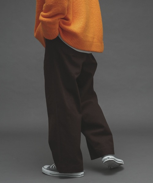 SENSE OF PLACE by URBAN RESEARCH（センスオブプレイスバイアーバンリサーチ）の「チノタックワイドパンツ（チノパンツ・メンズ・ベージュ/ブラウン/アイボリー・MEDIUM/LARGE）」の16枚目の写真