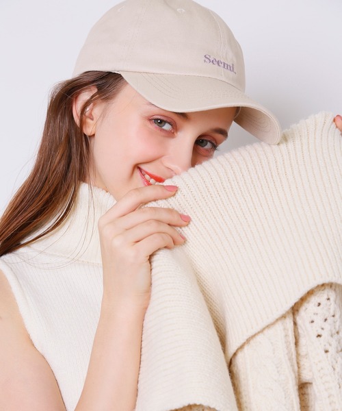 Seemi. byNICECLAUP（ シーミーバイナイスクラップ）の「Seemi.キャップ（キャップ・レディース・ブラック/ベージュ・FREE）」の11枚目の写真