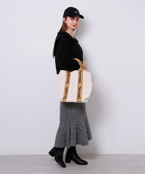 Seemi. byNICECLAUP（ シーミーバイナイスクラップ）の「Seemi.キャップ（キャップ・レディース・ブラック/ベージュ・FREE）」の22枚目の写真