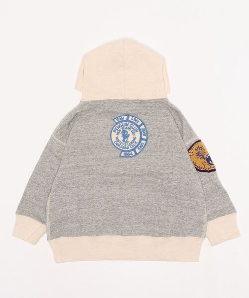 DENIM DUNGAREE（デニムダンガリー）の「トンプキン裏毛 23 パーカー（パーカー・キッズ・ネイビー/グレー・100/110/120）」の3枚目の写真