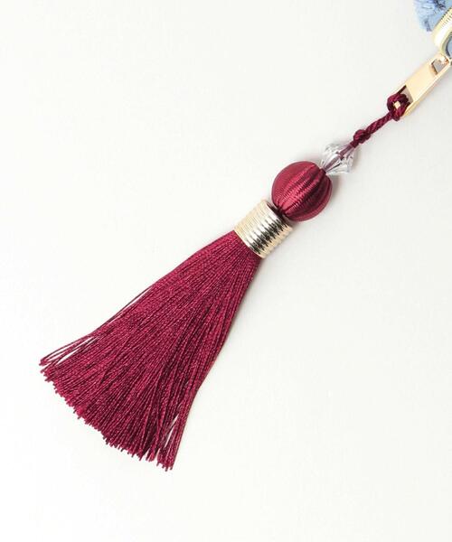 THE STATION STORE（ザ ステーション ストア）の「＜cache cache（カシュカシュ）＞刺繍コーデュロイ タッセルポーチ（ポーチ・レディース・オフホワイト/マスタード/コバルトブルー・FREE）」の9枚目の写真