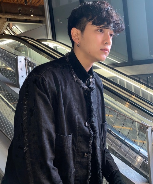 EDWIN（エドウィン）の「【ZOZO限定】　Nocty×EDWINコラボ　フリンジワイドフレアパンツ（デニムパンツ・メンズ・ブラック/グレー・SMALL/LARGE/MEDIUM）」の19枚目の写真