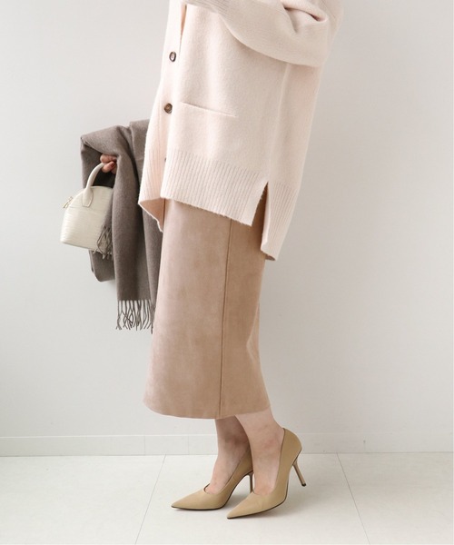 Simplicite（サンプリシテ）の「フェイクスエード タイトスカート◆（スカート・レディース・チャコールグレー/ブラウン/ベージュ・SMALL/MEDIUM）」の8枚目の写真