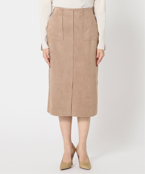 Simplicite（サンプリシテ）の「フェイクスエード タイトスカート◆（スカート・レディース・チャコールグレー/ブラウン/ベージュ・SMALL/MEDIUM）」の16枚目の写真