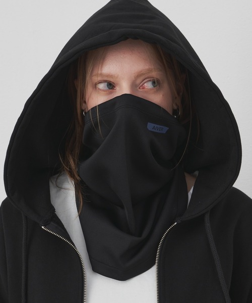 AIVER（アイバー）の「AIVER　ジャージネックガードマスク（ネックウォーマー/スヌード・メンズ・グレー/チャコールグレー/ブラック・FREE）」の18枚目の写真