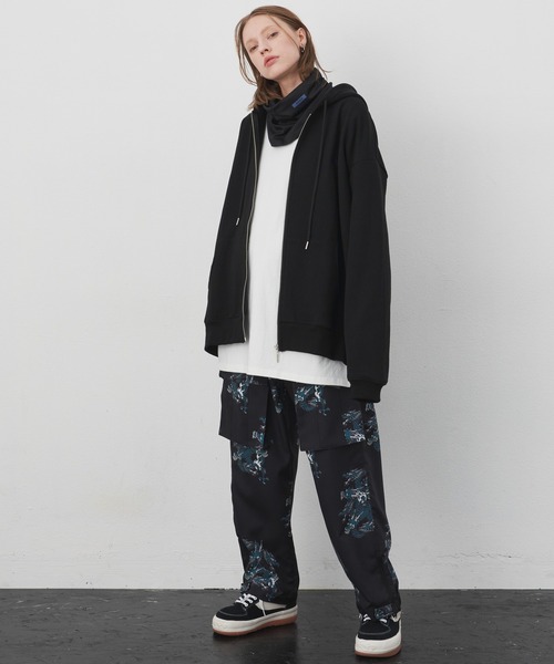 AIVER（アイバー）の「AIVER　ジャージネックガードマスク（ネックウォーマー/スヌード・メンズ・グレー/チャコールグレー/ブラック・FREE）」の5枚目の写真