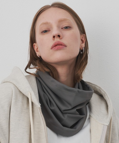 AIVER（アイバー）の「AIVER　ジャージネックガードマスク（ネックウォーマー/スヌード・メンズ・グレー/チャコールグレー/ブラック・FREE）」の14枚目の写真