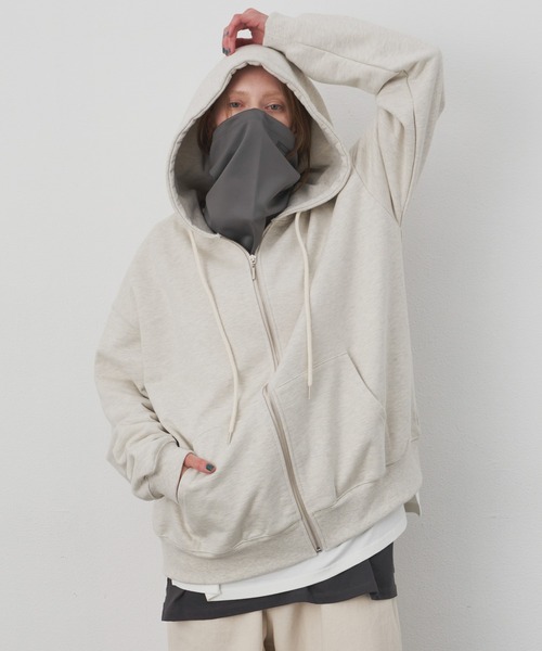 AIVER（アイバー）の「AIVER　ジャージネックガードマスク（ネックウォーマー/スヌード・メンズ・グレー/チャコールグレー/ブラック・FREE）」の15枚目の写真