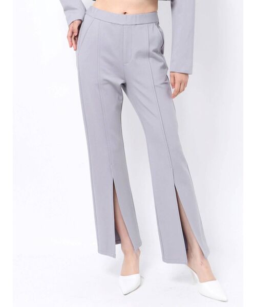 GYDA（ジェイダ）の「【セットアップ着用可】HEMスリット ポンチパンツ（その他パンツ・レディース・パープル/ベージュ・FREE）」の21枚目の写真