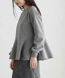 Pierrot | 裏起毛フレアデザインプルオーバー(スウェット)