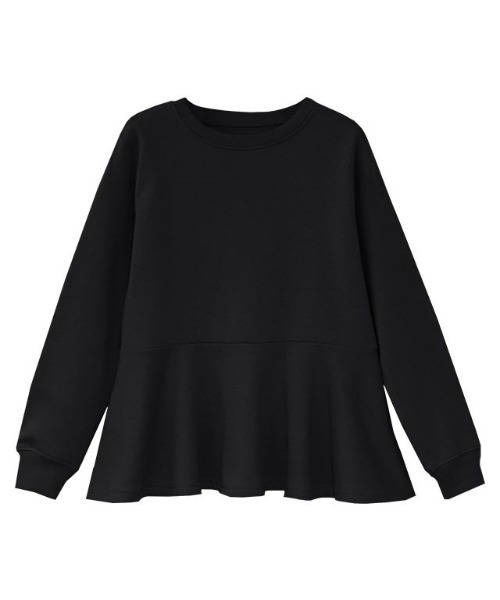 Pierrot（ピエロ）の「裏起毛フレアデザインプルオーバー（スウェット・レディース・ブラック/オフホワイト/モカ/ラベンダー/ネイビー/チャコール・M/L）」の11枚目の写真