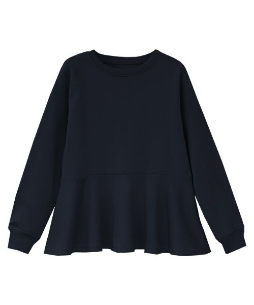 Pierrot（ピエロ）の「裏起毛フレアデザインプルオーバー（スウェット・レディース・ブラック/オフホワイト/モカ/ラベンダー/ネイビー/チャコール・M/L）」の7枚目の写真