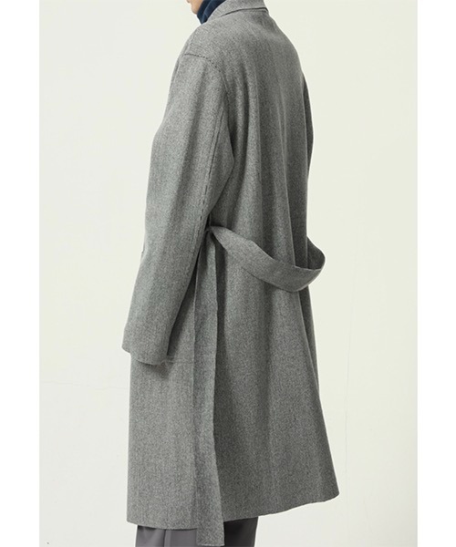 WESTBOY(ウエストボーイ)の「【WB ORIGINALS】Belted Gown Coat WO21W4OT08(トレンチコート・メンズ・ホワイト/グレー/ブラック/イエロー・L/XL/M)」の15枚目の写真