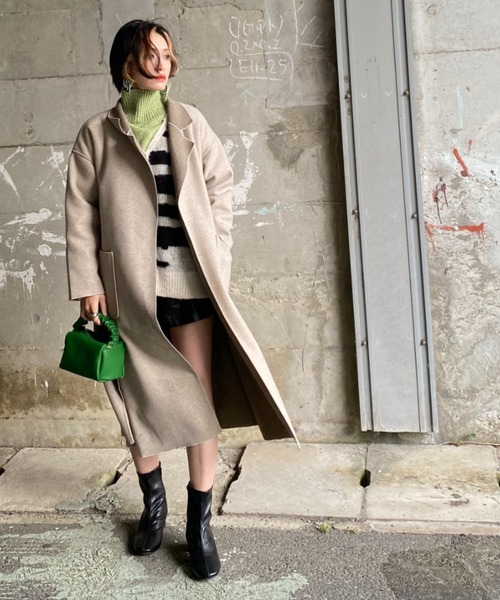 deux amour（ドゥーザムール）の「フリルハンドルミニボストンバッグ（ハンドバッグ・レディース・グリーン/ブラック/ブラウン・FREE）」の20枚目の写真