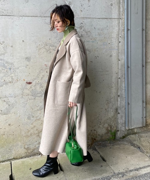 deux amour（ドゥーザムール）の「フリルハンドルミニボストンバッグ（ハンドバッグ・レディース・グリーン/ブラック/ブラウン・FREE）」の22枚目の写真