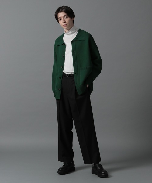 HARE（ハレ）の「2WAYシャツニットカーディガン(HARE)（カーディガン/ボレロ・メンズ・ブラック/ベージュ/グリーン・SMALL/MEDIUM）」の6枚目の写真