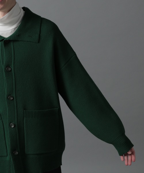 HARE（ハレ）の「2WAYシャツニットカーディガン(HARE)（カーディガン/ボレロ・メンズ・ブラック/ベージュ/グリーン・SMALL/MEDIUM）」の19枚目の写真