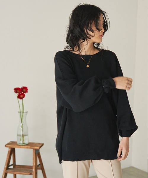 ANGIE(アンジー)の「Vネックオーバーサイズカラーカーディガン(カーディガン/ボレロ・レディース・グリーン/イエロー/オフホワイト/ブラック・FREE)」の16枚目の写真