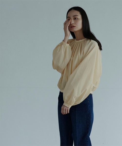 miette（ミエット）の「2wayｷﾞｬｻﾞｰﾎﾞﾘｭｰﾑﾌﾞﾗｳｽ（シャツ/ブラウス 