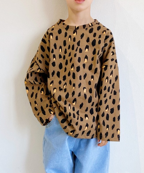 NESTA(ネスタ)の「レオパード長袖Tシャツ(Tシャツ/カットソー・キッズ・ベージュ/グレー・100/110/120/130)」の10枚目の写真