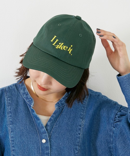 LAVEANGE(ラビアンジェ)の「刺繍ベースボールキャップ(キャップ・レディース・ブラック/ベージュ/ネイビー/グリーン・F)」の1枚目の写真