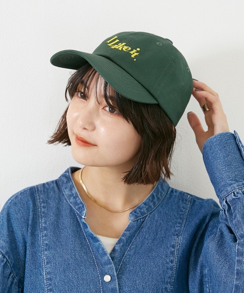 LAVEANGE(ラビアンジェ)の「刺繍ベースボールキャップ(キャップ・レディース・ブラック/ベージュ/ネイビー/グリーン・F)」の10枚目の写真