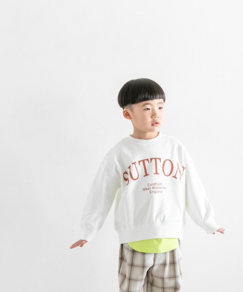 LOWRYS FARM（ローリーズファーム）の「ウラケロゴプルオーバーＬＳ　264176（スウェット・キッズ・グレー/ホワイト/ピンク/ネイビー・140cm/130cm/150cm/110cm/120cm）」の2枚目の写真