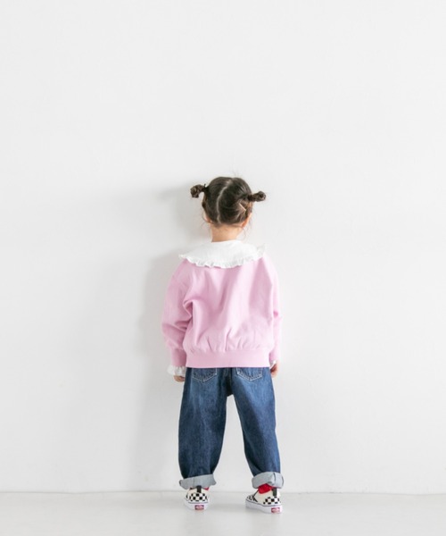 LOWRYS FARM（ローリーズファーム）の「ウラケロゴプルオーバーＬＳ　264176（スウェット・キッズ・グレー/ホワイト/ピンク/ネイビー・140cm/130cm/150cm/110cm/120cm）」の15枚目の写真