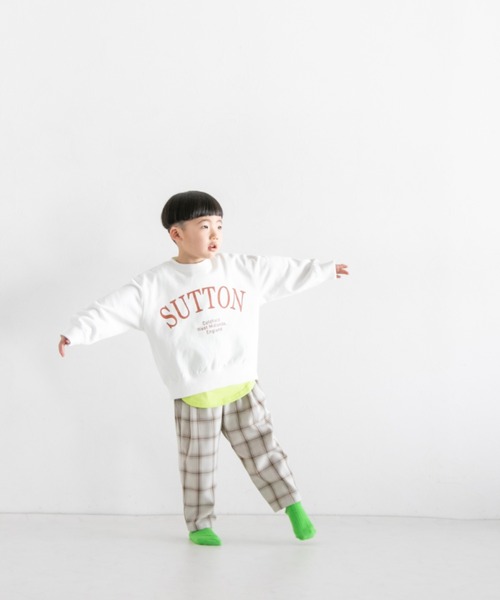 LOWRYS FARM（ローリーズファーム）の「ウラケロゴプルオーバーＬＳ　264176（スウェット・キッズ・グレー/ホワイト/ピンク/ネイビー・140cm/130cm/150cm/110cm/120cm）」の6枚目の写真