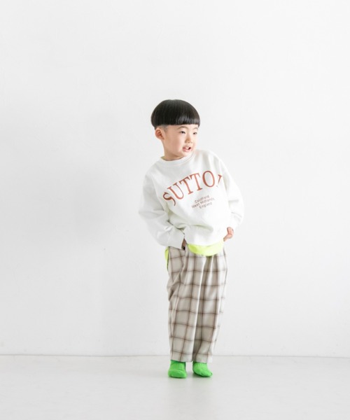 LOWRYS FARM（ローリーズファーム）の「ウラケロゴプルオーバーＬＳ　264176（スウェット・キッズ・グレー/ホワイト/ピンク/ネイビー・140cm/130cm/150cm/110cm/120cm）」の9枚目の写真