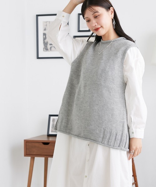 OMNES(オムネス)の「ポプリンソフトフィニッシュ バックギャザーワンピース(ワンピース・レディース・イエロー/グレイッシュベージュ/ホワイト・FREE)」の22枚目の写真