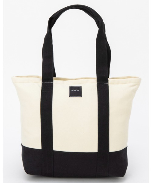 RVCA(ルーカ)の「RVCA レディース CARRY ALL TOTE バッグ【2022年春夏モデル】/ルーカトートバッグ(トートバッグ・レディース・マルチ/ホワイト×ネイビー・FREE)」の2枚目の写真