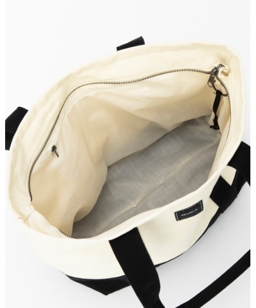 RVCA(ルーカ)の「RVCA レディース CARRY ALL TOTE バッグ【2022年春夏モデル】/ルーカトートバッグ(トートバッグ・レディース・マルチ/ホワイト×ネイビー・FREE)」の8枚目の写真