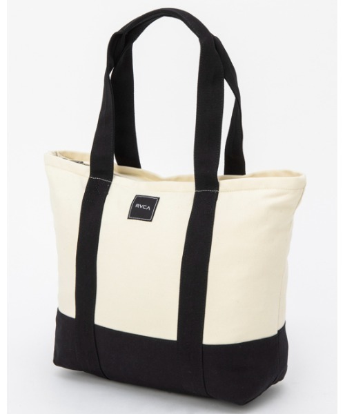 RVCA(ルーカ)の「RVCA レディース CARRY ALL TOTE バッグ【2022年春夏モデル】/ルーカトートバッグ(トートバッグ・レディース・マルチ/ホワイト×ネイビー・FREE)」の3枚目の写真