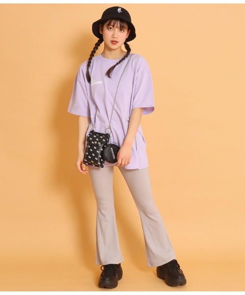 ANAP GiRL(アナップガール)の「モノグラムロゴスマホポシェット(ショルダーバッグ・キッズ・ブラウン/ブラック/ラベンダー・FREE)」の13枚目の写真