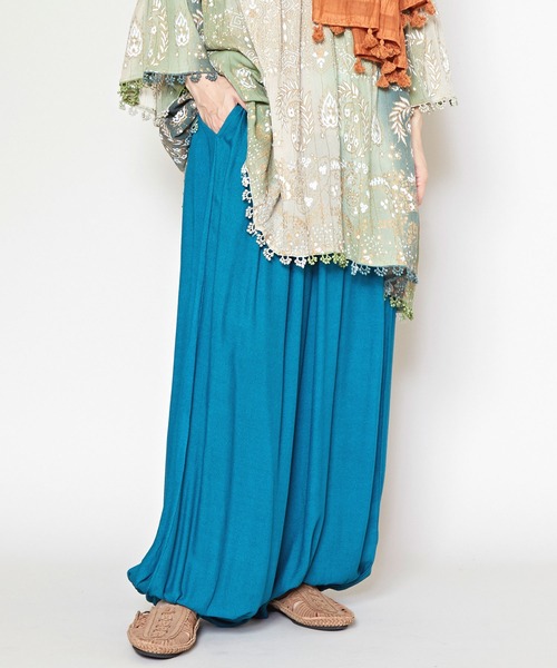 チャイハネ（チャイハネ）の「【チャイハネ】ミケラドレープパンツ（その他パンツ・レディース・パープル/ライトグレー/ブラック/グリーン/ベージュ/オレンジ/ブルー・FREE）」の5枚目の写真