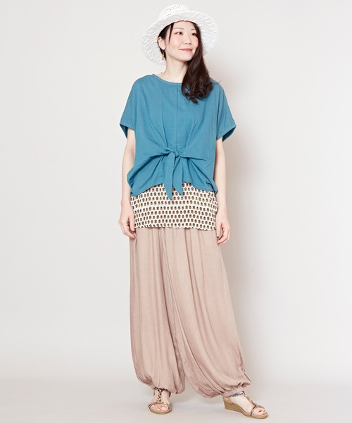 チャイハネ（チャイハネ）の「【チャイハネ】ミケラドレープパンツ（その他パンツ・レディース・パープル/ライトグレー/ブラック/グリーン/ベージュ/オレンジ/ブルー・FREE）」の19枚目の写真