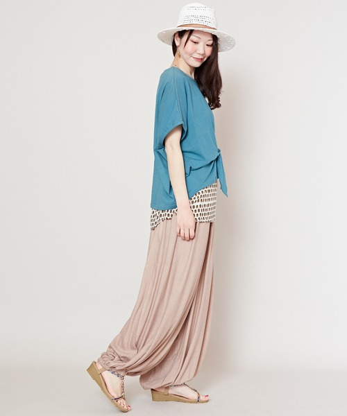 チャイハネ（チャイハネ）の「【チャイハネ】ミケラドレープパンツ（その他パンツ・レディース・パープル/ライトグレー/ブラック/グリーン/ベージュ/オレンジ/ブルー・FREE）」の20枚目の写真