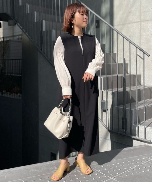 un dix cors（アンディコール）の「洗練された足元　ストレッチミュール（サンダル・レディース・ブラック/ベージュ・23/24/24.5）」の20枚目の写真