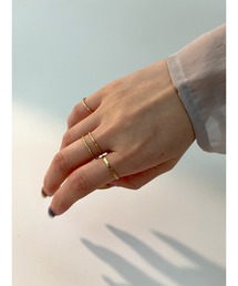 [eau un bijou]  thin rings4set