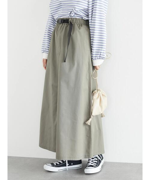 Green　Parks（グリーンパークス）の「キャンパースカート＊（スカート・レディース・ピンク/カーキ系1/ベージュ・FREE）」の6枚目の写真